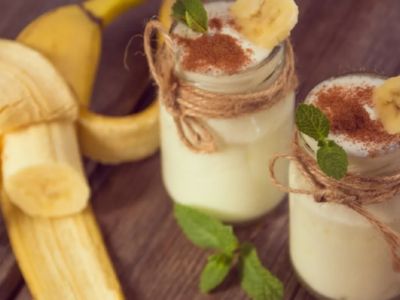 Batido de plátano y canela